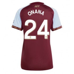 Aston Villa Amadou Onana #24 Hemmakläder Dam 2025-26 Kortärmad
